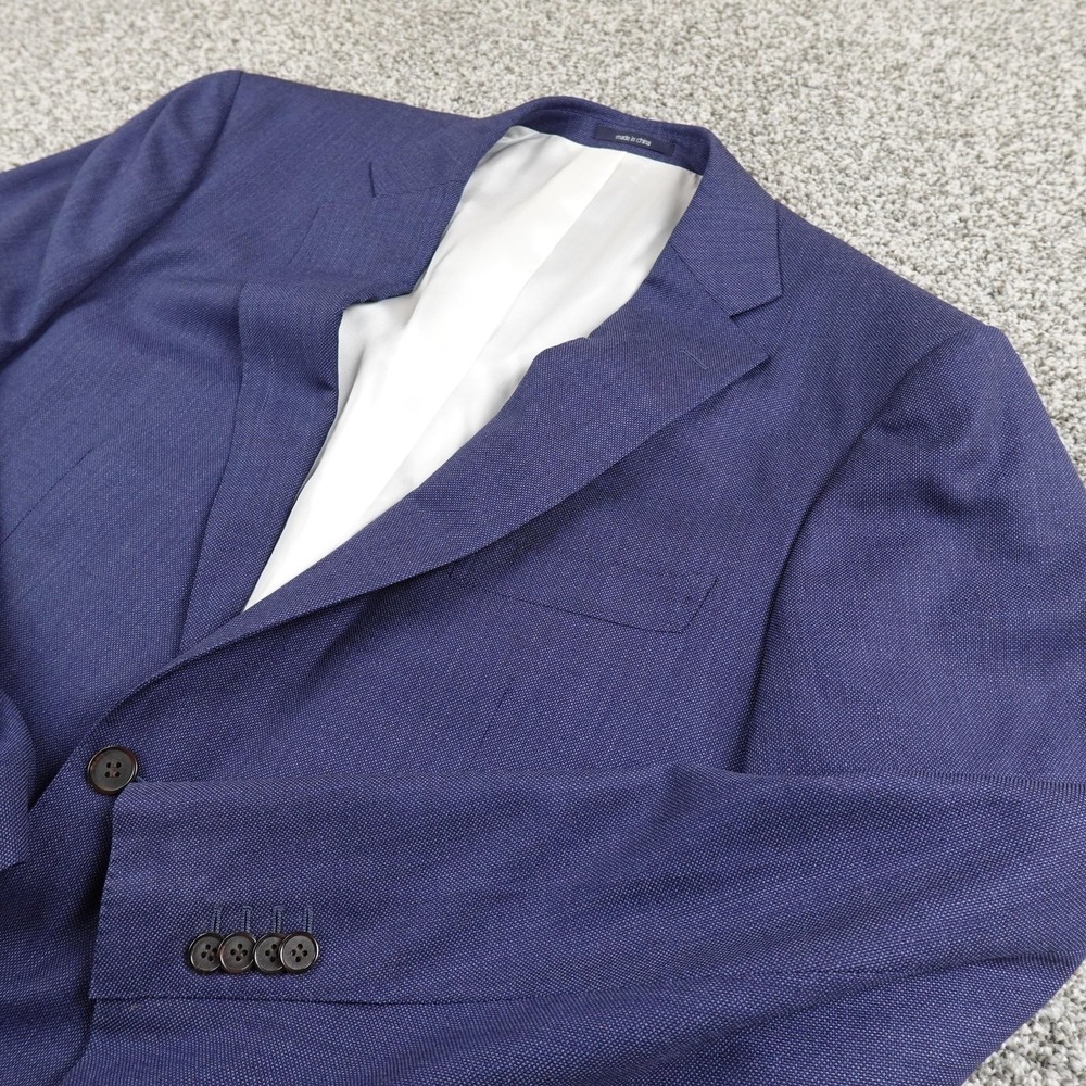 Suitsupply Napoli Blazer Mens 46 Blue Wool Sport Coat Jacket Reda Super 110s